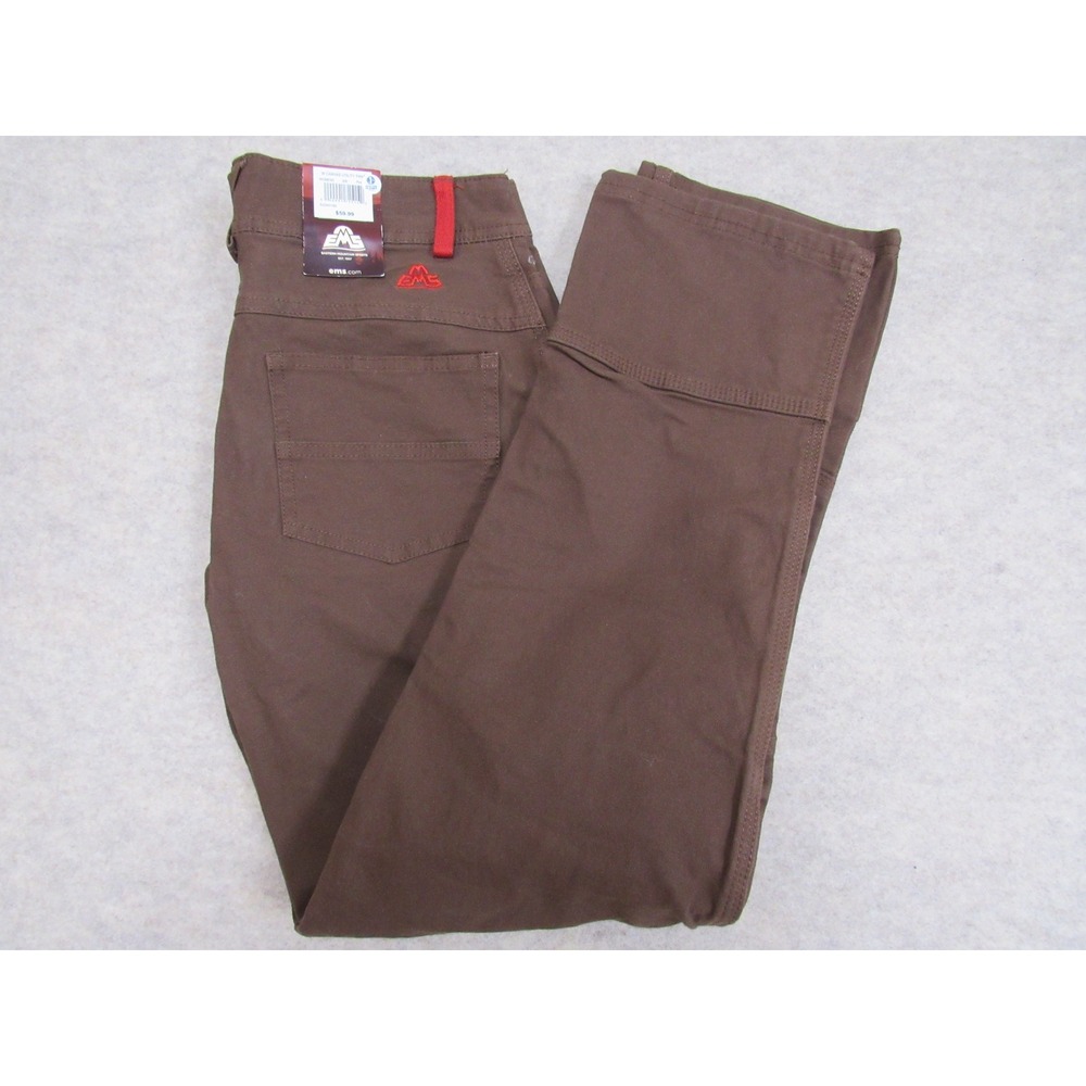 EMS Womens Canvas Utility Pant Brown Pine S22W2180 Size 6R NWT